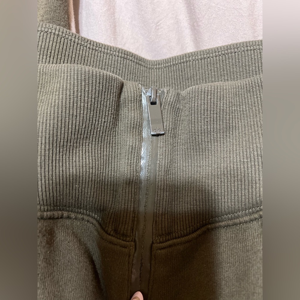 ALO Slick Zip Front Joggers - Picture 3 of 7